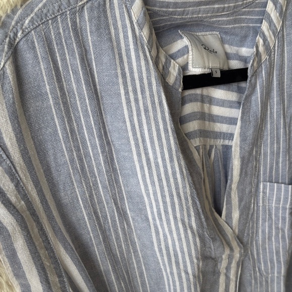 Rails Striped Blue and White Midi Dress - Picture 5 of 15